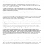 Executive Biography – 1 Page
