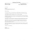Cover/Thank You Letter – 1/2 Page